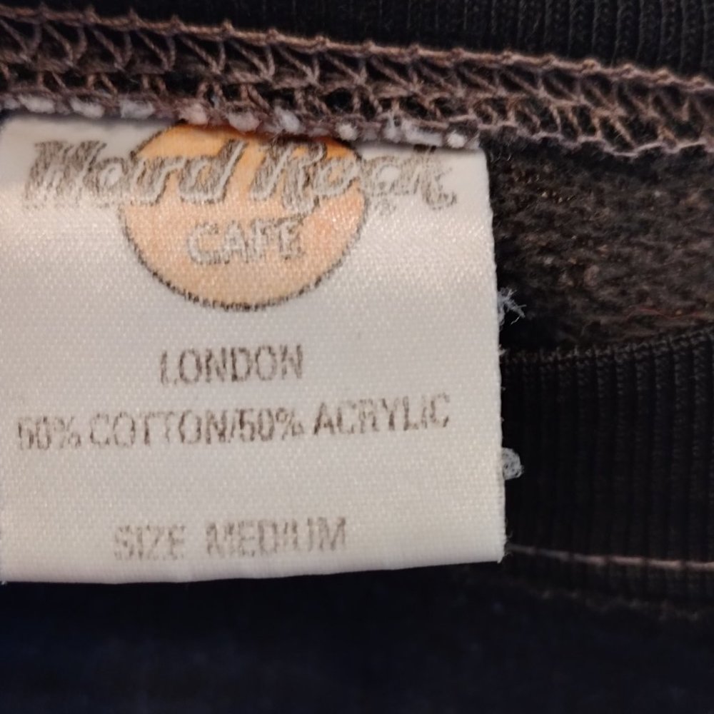 Vintage Hard Rock Cafe London Sweatshirt Sz M - Picture 10 of 13